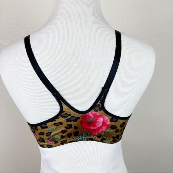 Victorias Secret Vintage Cheetah Rose Push Up Second Skin Bra 34C - Picture 4 of 8